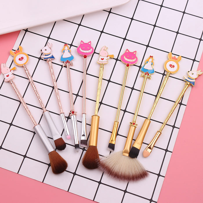 Wholesale Cartoon Man-made Fiber Makeup Brush Set (M) MOQ≥3 JDC-MB-GYu010