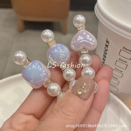 Jewelry WholesaleWholesale Pearl Rhinestone Pearl girl hairpin JDC-HC-LiS003 Hair Clips 栎尚 %variant_option1% %variant_option2% %variant_option3%  Factory Price JoyasDeChina Joyas De China