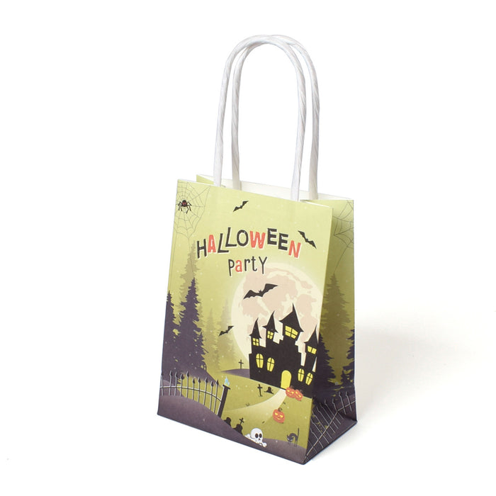 Wholesale Jewelry Packaging White Leather Halloween Gift Bag JDC-JP-HuaiB007