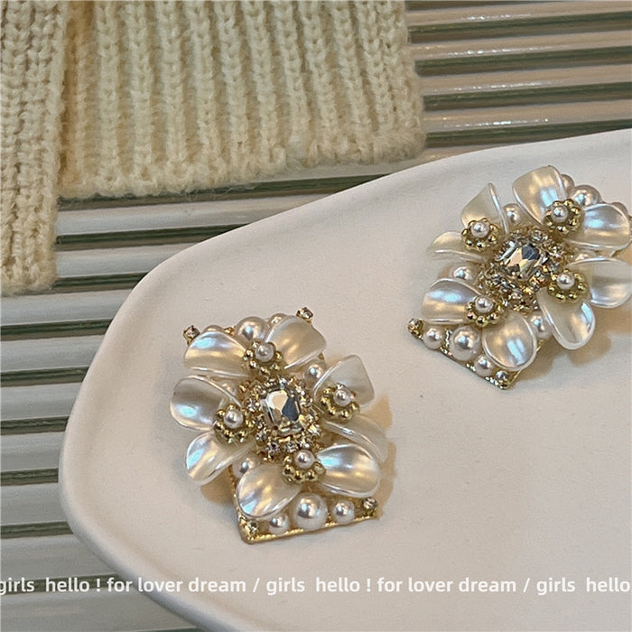 Wholesale Exaggerated Large Metal Style Stud Earrings JDC-ES-Lfm013