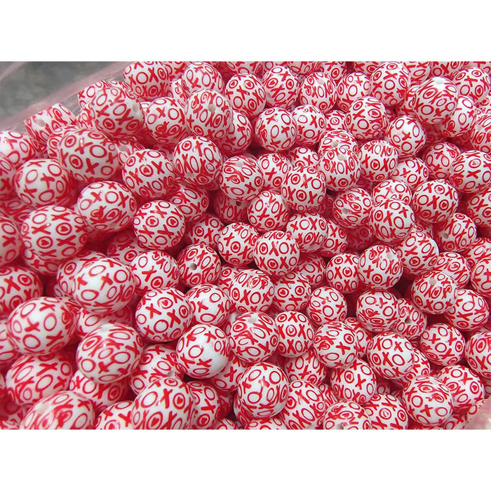 Wholesale  20PCS Valentine's Day Silicone Beads JDC-BDS-HongZhou001