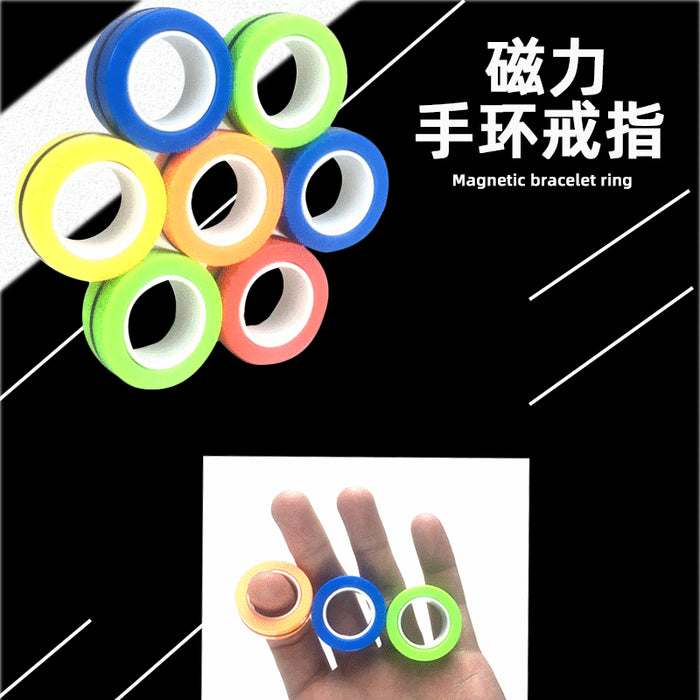 Wholesale Magnetic Bracelet Fingertip Spinning Gyro Decompression Toys JDC-FT-Lizheng001