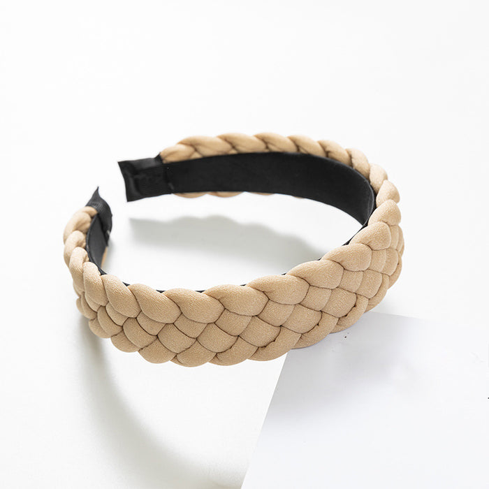 Jewelry WholesaleWholesale Twist Braid Braided High Skull Top Headband JDC-HD-Linxiu009 Headband 灵秀 %variant_option1% %variant_option2% %variant_option3%  Factory Price JoyasDeChina Joyas De China