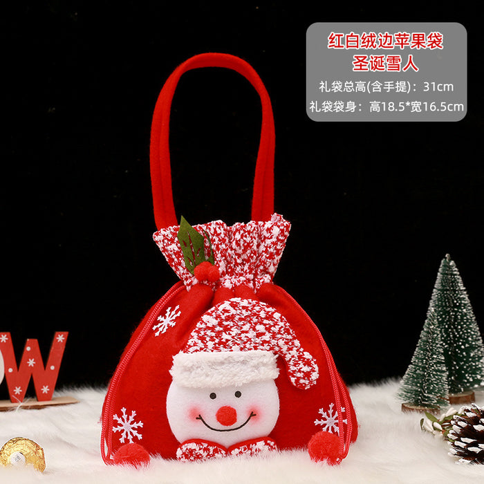 Wholesale Gift Box Christmas Apple Bag Round Bunch Mouth Gift Bag MOQ≥2 JDC-GB-QiaoC002