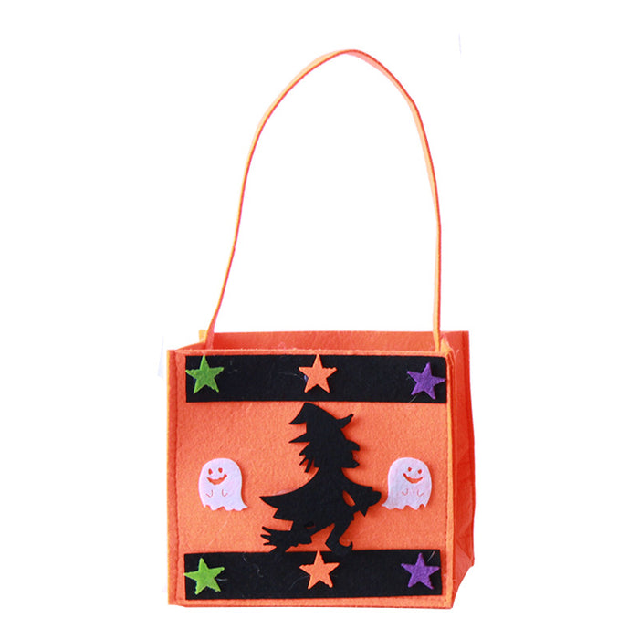 Wholesale Handbags Cloth Halloween Kids Pumpkin Tote Bag Candy Bag MOQ≥2 JDC-HB-Yimo001