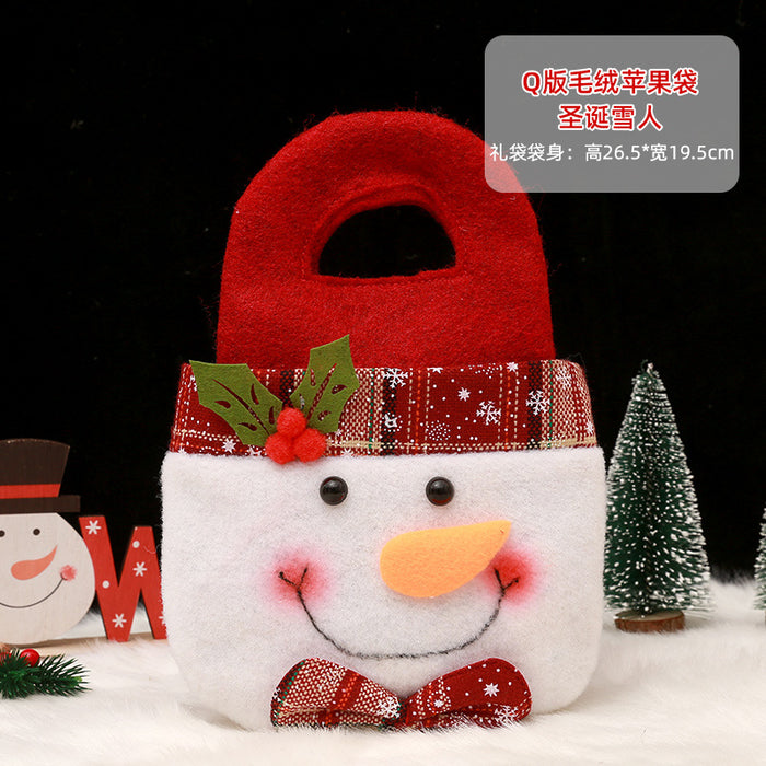 Wholesale Gift Bag Christmas Cloth Candy Bag Apple Bag MOQ≥2 JDC-GB-QiaoC004