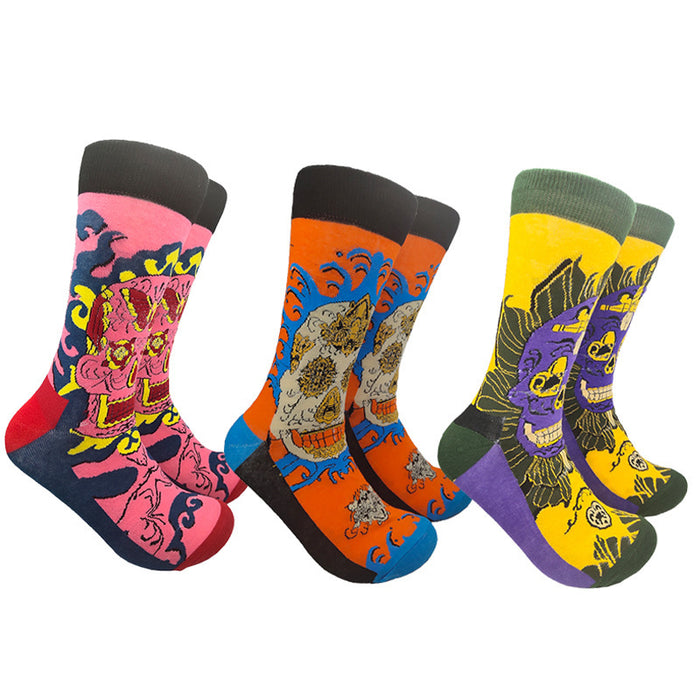 Wholesale Sock Cotton Cartoon Pattern Anime Sweat Absorb (M) MOQ≥3 JDC-SK-SuY003