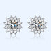 Jewelry WholesaleWholesale yellow sunflower silver plated diamond stud earrings JDC-ES-BZ019 Earrings 标志 %variant_option1% %variant_option2% %variant_option3%  Factory Price JoyasDeChina Joyas De China