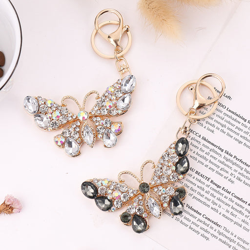 Jewelry WholesaleWholesale Hollow Keychain Butterfly Shape Rhinestone Keychain Pendant MOQ≥2 JDC-KC-ChaoK017 Keychains 超凯 %variant_option1% %variant_option2% %variant_option3%  Factory Price JoyasDeChina Joyas De China