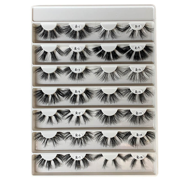 Jewelry WholesaleWholesale segmented false eyelashes natural three-dimensional mink hair MOQ≥3 JDC-EY-XLin006 eyelashes 馨琳 %variant_option1% %variant_option2% %variant_option3%  Factory Price JoyasDeChina Joyas De China