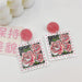 Jewelry WholesaleWholesale S925 Silver Needle Fruit Cherry Blossom Rose Acrylic Love Earrings JDC-ES-FX004 Earrings 繁瑆 %variant_option1% %variant_option2% %variant_option3%  Factory Price JoyasDeChina Joyas De China