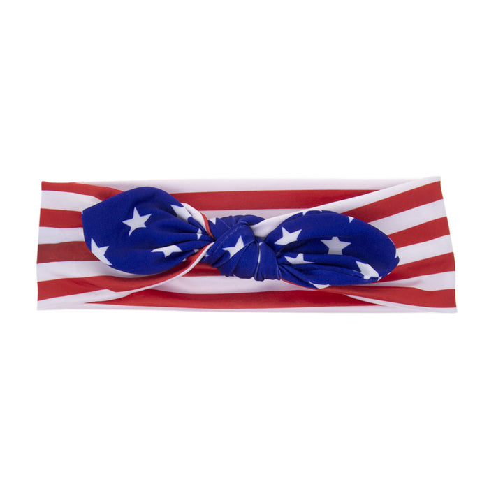 Wholesale 4th of July Independence Day Parent-Child Headband Rabbit Ears Two Piece Set JDC-HD-QiuN002