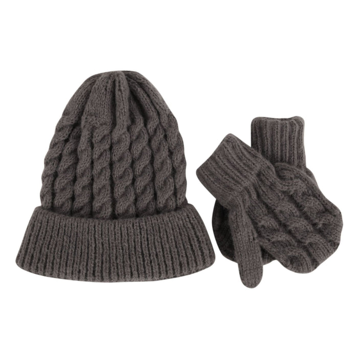 Wholesale Gloves Acrylic Winter Warm Kids Knitted Hat 2 Piece Set JDC-GS-GSJS002