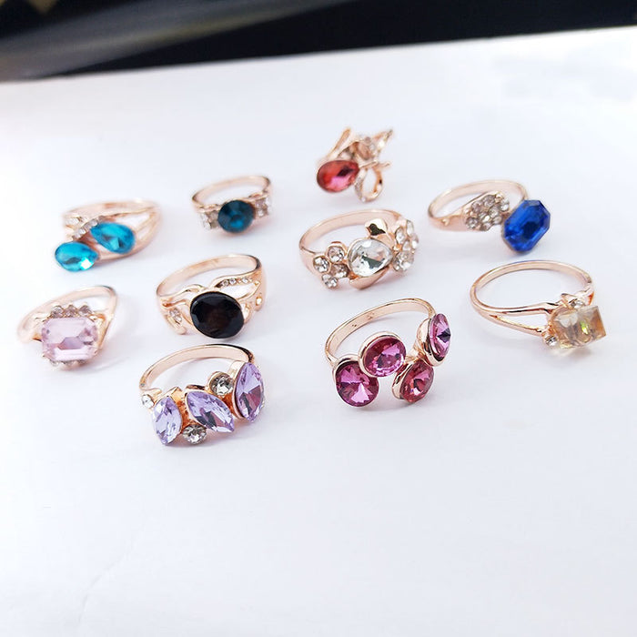 Wholesale Rings Alloy Zircon Clearance Kids MOQ≥10 JDC-RS-KuaH021