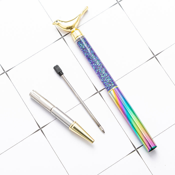 Wholesale Birds Quicksand Metal Ballpoint Pen MOQ≥2 JDC-BP-Huah067