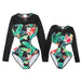 Jewelry WholesaleWholesale Parent-Child Long Sleeve Printed One Piece Bikini Swimwear JDC-SW-YWXN005 Swimwear 伊琬轩娜 %variant_option1% %variant_option2% %variant_option3%  Factory Price JoyasDeChina Joyas De China