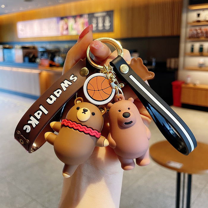 Wholesale Ballerina Bear Keychain Cute Cartoon Doll JDC-KC-MXiong012