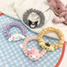 Jewelry WholesaleWholesale cartoon puppy kitten small intestine hair band hair cord JDC-HS-BL002 Hair Scrunchies 冰澜 %variant_option1% %variant_option2% %variant_option3%  Factory Price JoyasDeChina Joyas De China