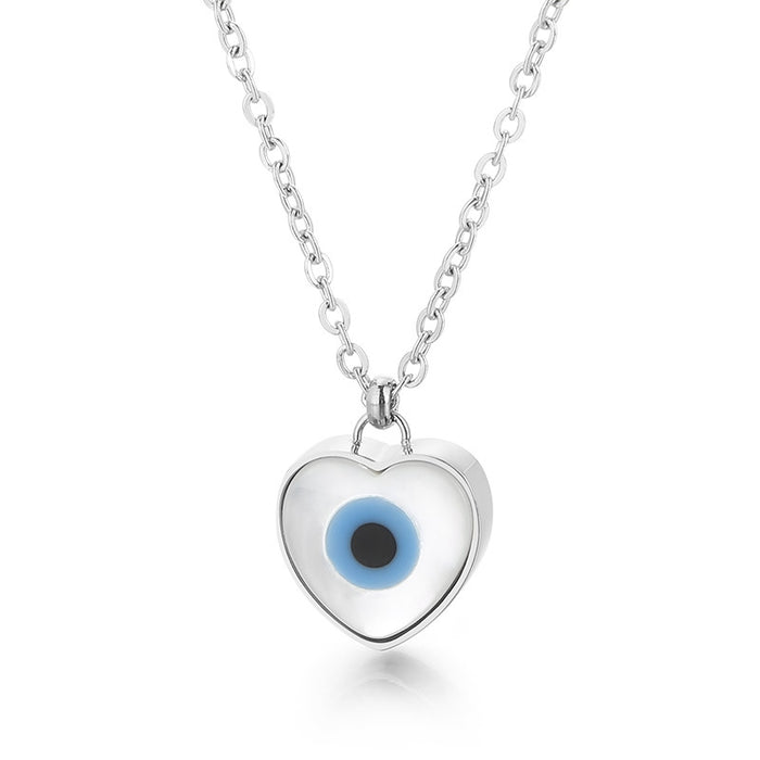 Wholesale Necklaces Titanium Steel Opal Devil's Eye JDC-NE-PERMKAL001