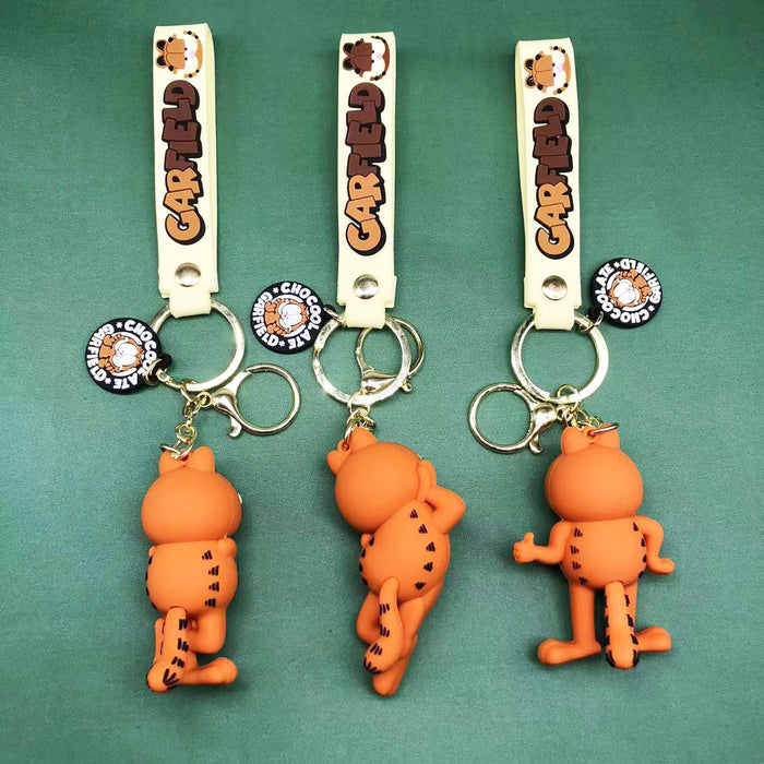 Wholesale Keychain PVC Cute Cartoon Cat Pendant MOQ≥2 (M) JDC-KC-XSZ010