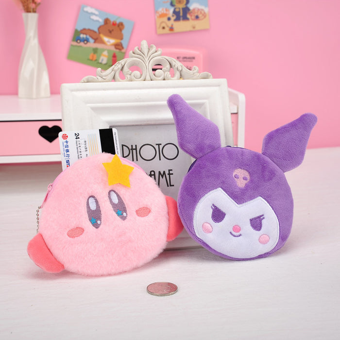 Wholesale Keychain Plush Cute Coin Purse Day Cartoon Headphone Bag Pendant JDC-KC-YYS002