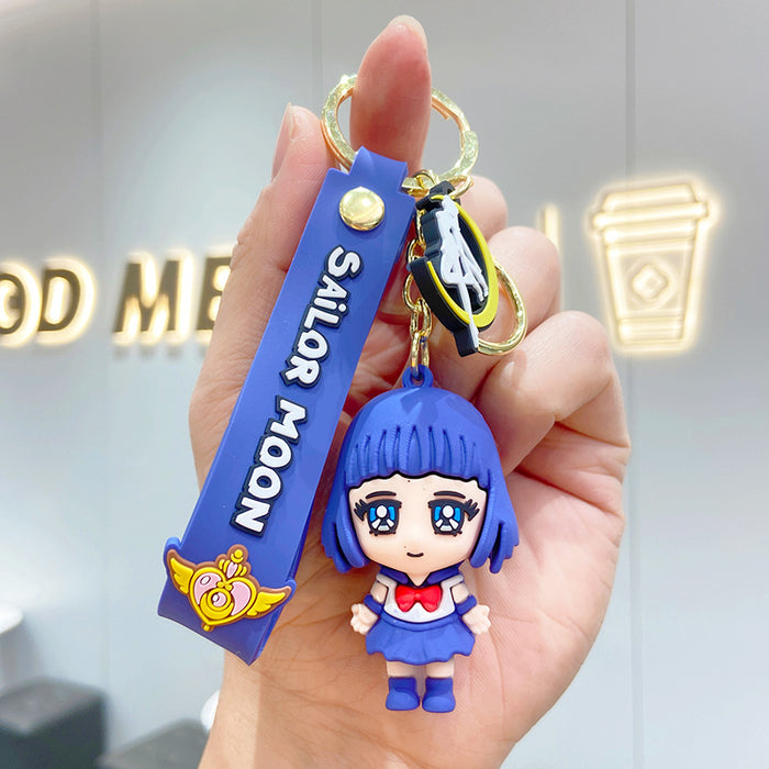 Wholesale Keychains For Backpacks Sailor Moon Cartoon Key Chain Couple Bag Ornament MOQ≥2 JDC-KC-YDao028