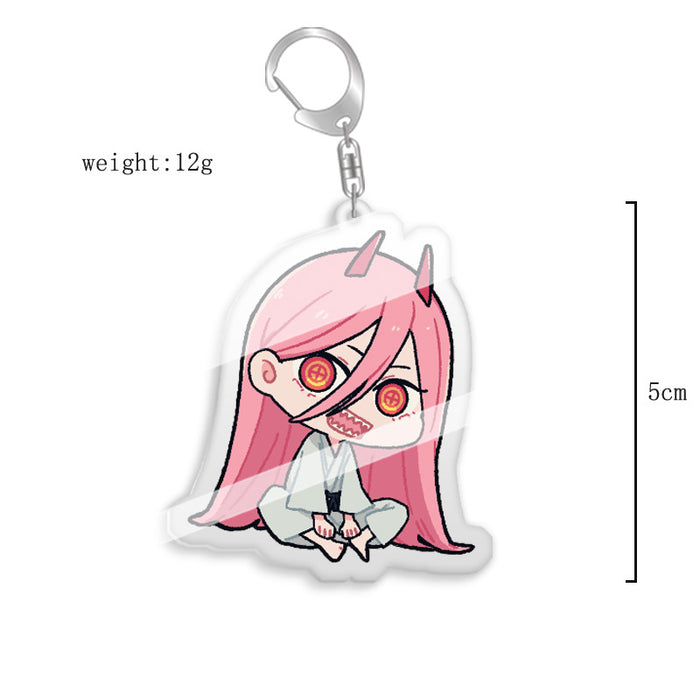 Wholesale Keychain Peripheral Double Sided Acrylic Transparent Cartoon Pendant (M) MOQ≥2 JDC-KC-XCai007