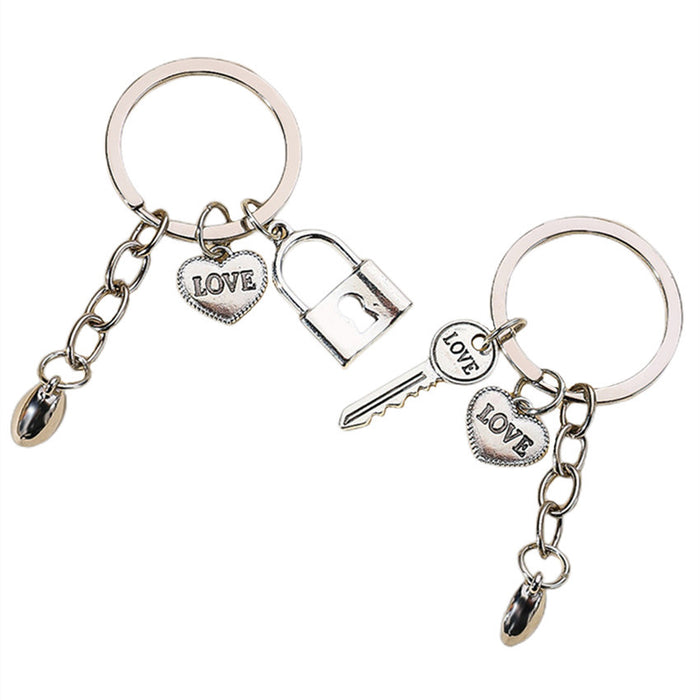 Wholesale Alloy Couple Keychains MOQ≥2 JDC-KC-WenJ007