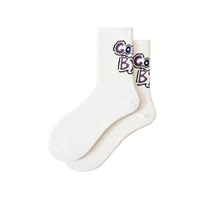 Jewelry WholesaleWholesale Cotton Mid Tube Socks JDC-SK-MoX002 Sock 莫喧 %variant_option1% %variant_option2% %variant_option3%  Factory Price JoyasDeChina Joyas De China