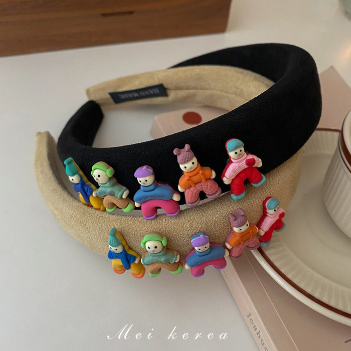 Wholesale Headband Cloth Acrylic Colored Cartoon Characters JDC-HD-Fengm001