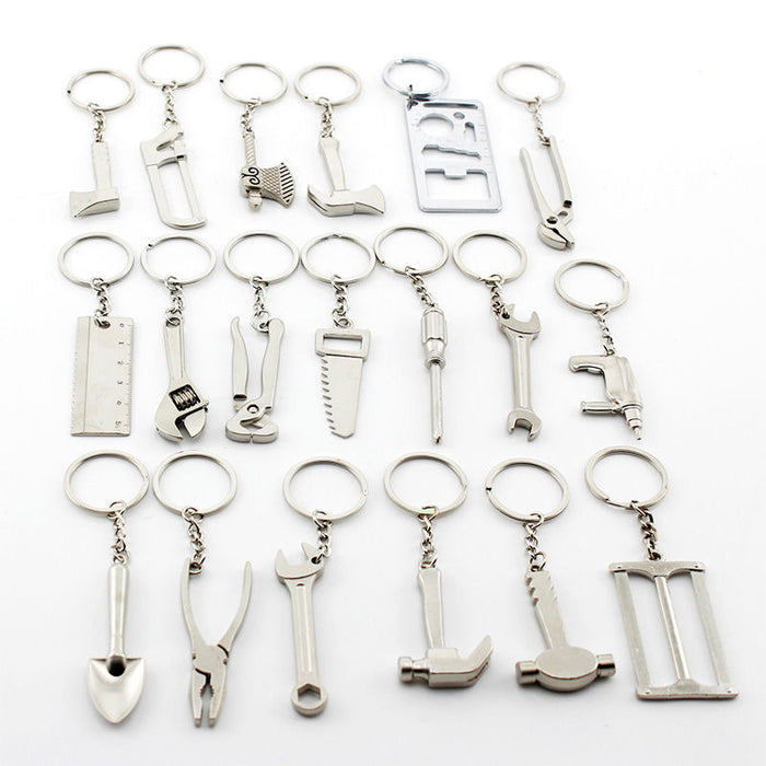 Wholesale Mini Simulation Tool Key Chain Metal Ruler MOQ≥2 JDC-KC-HuaJin001