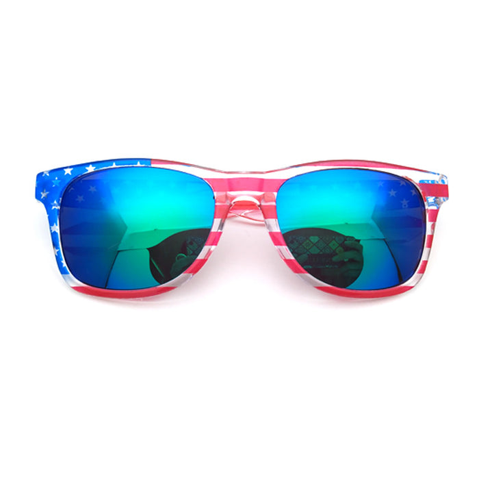 Wholesale 4th of July Flag Glasses Nail Free Independence Day Party Color Film Sunglasses JDC-SG-ZhuoW008