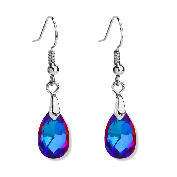 Wholesale Symphony Electroplating Crystal Earrings Lady Style MOQ≥3 JDC-ES-QiuX004