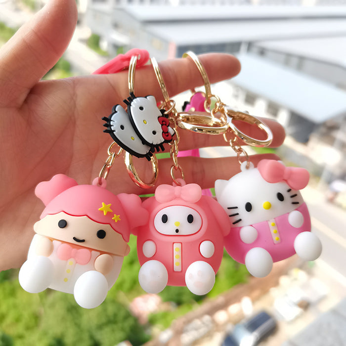 Wholesale keychain pvc doll cute key pendant cartoon MOQ≥2 JDC-KC-KDian005