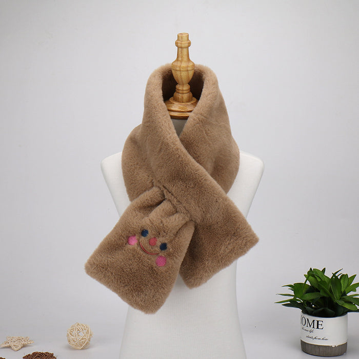 Wholesale Embroidered Cartoon Bear Plush Scarf JDC-SF-Liangm003