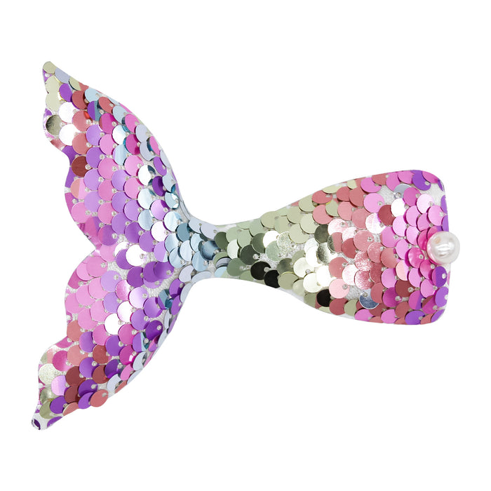 Wholesale heart cute children cartoon mermaid sequin duckbill clip JDC-HC-OM002