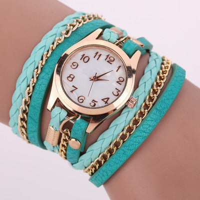 Wholesale Quartz Ladies Winding Watch Hand Woven Watch JDC-WH-MiQ005