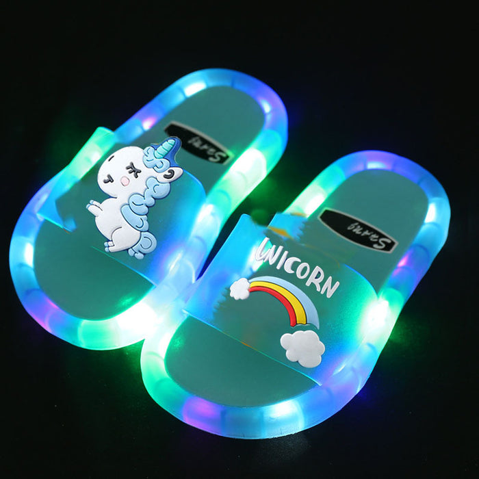 Wholesale children's luminous slippers light luminous shoes JDC-SP-BYY001