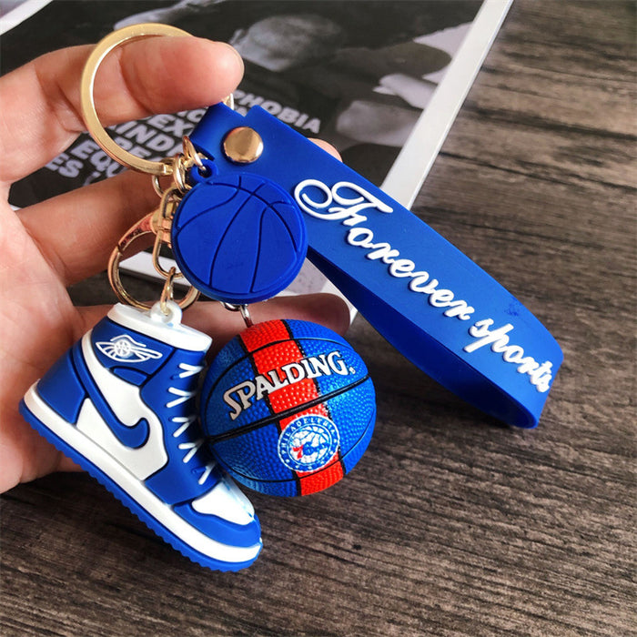 Wholesale star basketball shoes keychain MOQ≥2 JDC-KC-HLv009