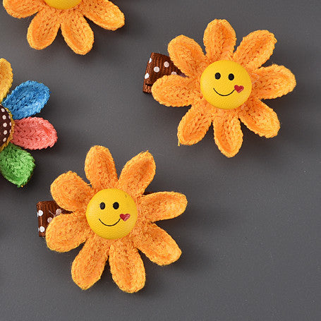 Wholesale Cute Sunflower Hair Clip Hair Ring JDC-HS-WeiS001