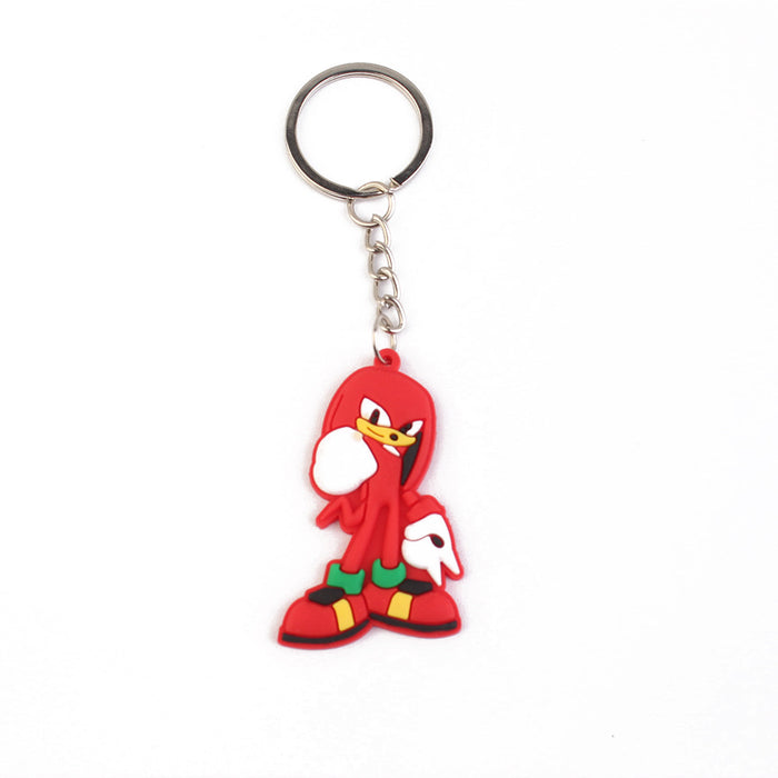 Wholesale Hedgehog keychain bag pendant PVC accessories MOQ≥2 （M) JDC-KC-MiMai001