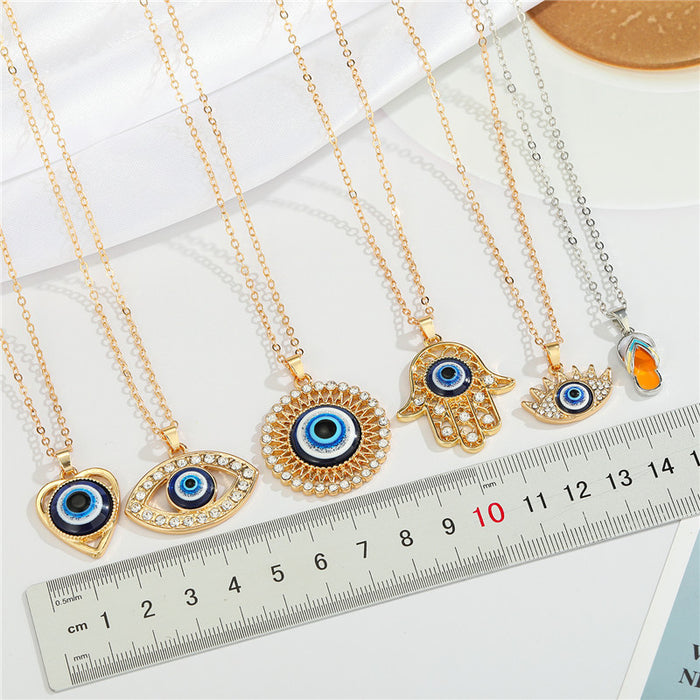 Jewelry WholesaleWholesale Devil's Eye Alloy Necklace MOQ≥3 JDC-NE-Juej005 Necklaces 觉际 %variant_option1% %variant_option2% %variant_option3%  Factory Price JoyasDeChina Joyas De China