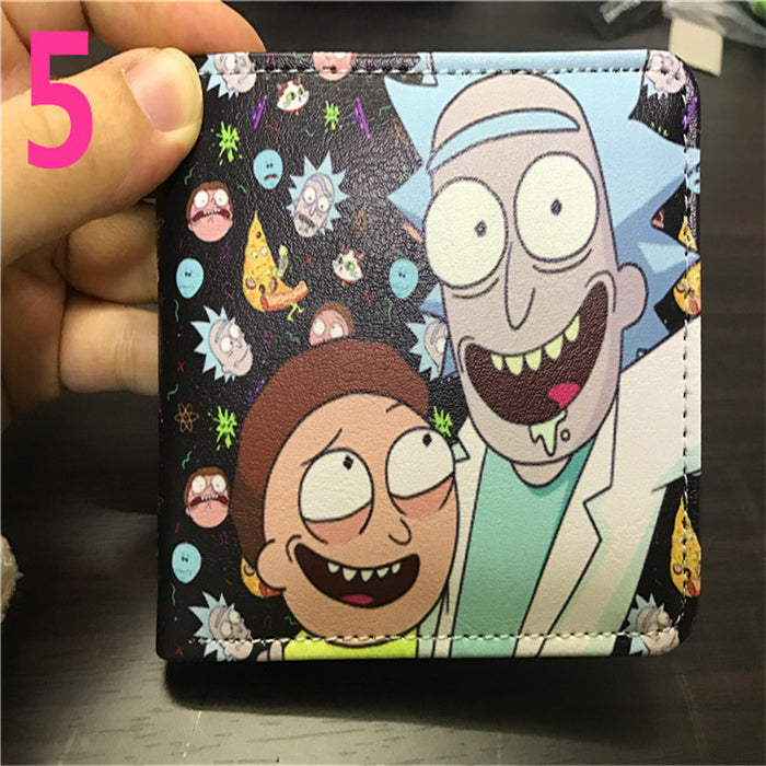 Wholesale Wallet PU Anime Modi Graffiti Color Card Holder (M) JDC-WT-HaoJun002