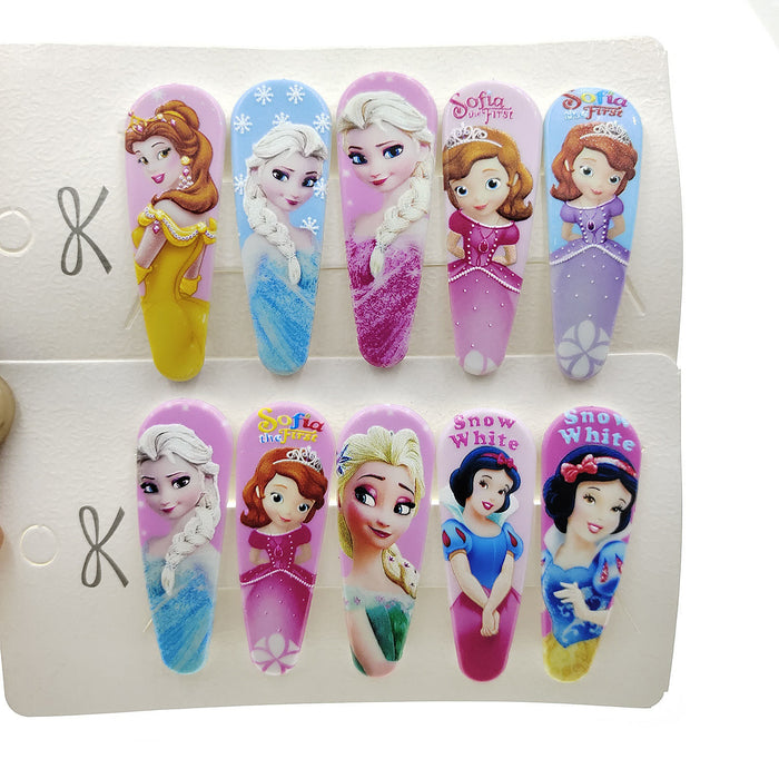 Wholesale Hair Clips Plastic Cartoon Animation Cute 10pcs (M) JDC-HC-ShunC001