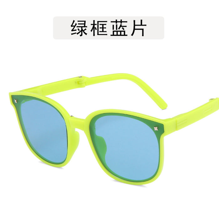 Wholesale children's foldable second generation sunglasses men's UV protection JDC-SG-GuangD014