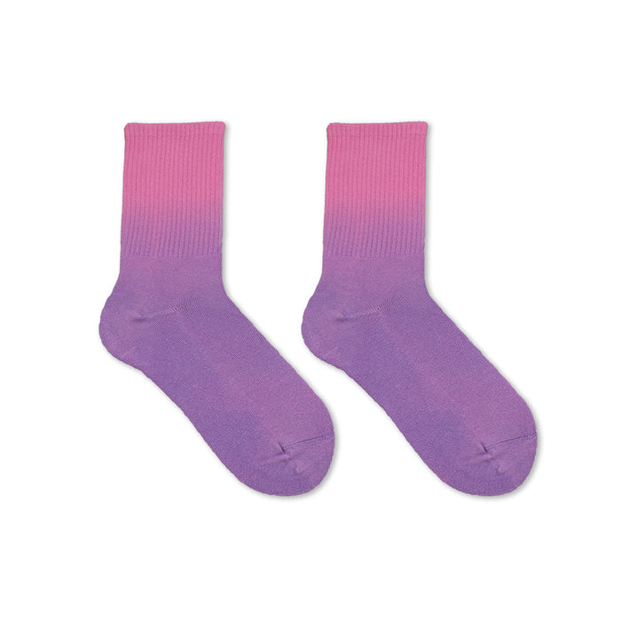 Wholesale Sock Cotton Rainbow Gradient Tie Dye Socks JDC-SK-YuHui003