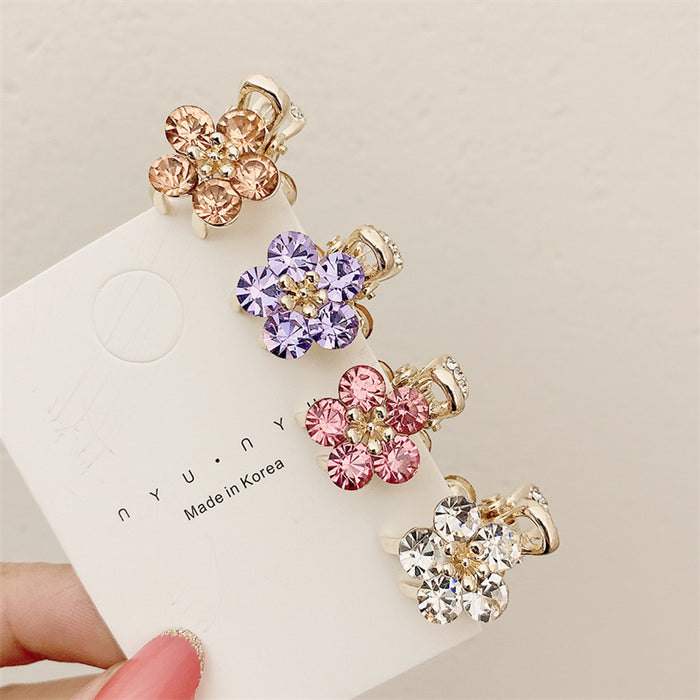 Jewelry WholesaleWholesale small bangs grab clip crystal flower side hairpin JDC-HC-Donghui001 Hair Clips 东晖 %variant_option1% %variant_option2% %variant_option3%  Factory Price JoyasDeChina Joyas De China