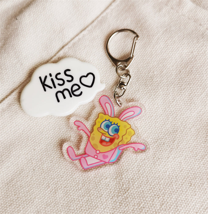 Wholesale Cartoon Acrylic Cute Keychain (M) MOQ≥2 JDC-KC-FPai003