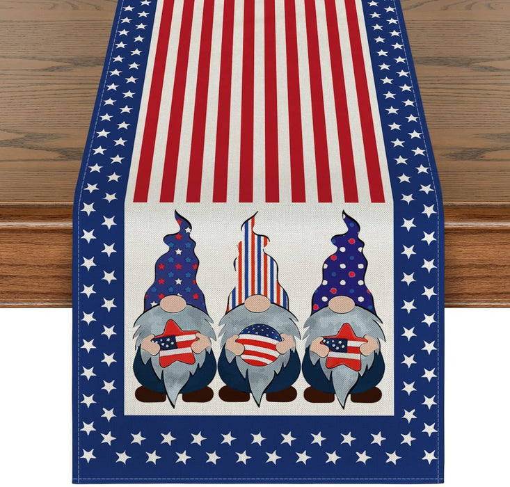 Wholesale 4th of July Independence Day Linen Dinner Table Coaster MOQ≥2 JDC-TC-OuH003