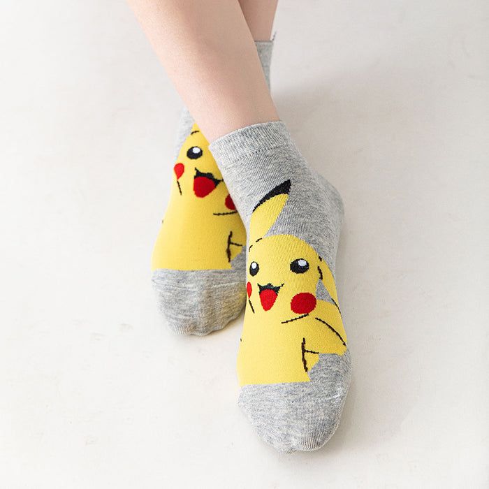 Jewelry WholesaleWholesale Cartoon Thin Cotton Women's Short Socks Set JDC-SK-QiX001 Sock 启秀 %variant_option1% %variant_option2% %variant_option3%  Factory Price JoyasDeChina Joyas De China